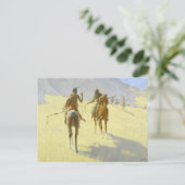 Amerikanische Ureinwohner von Remington Postkarte (Stehend Vorderseite)