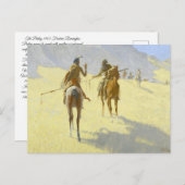 Amerikanische Ureinwohner von Remington Postkarte (Vorne/Hinten)