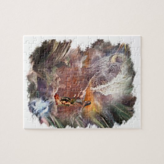 Amerikanische Ureinwohner Wedding Night Vignette Puzzle (Horizontal)