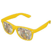 Amerikanische Ureinwohner Woman Bow Arrow in Woods Partybrille (Schrägansicht)