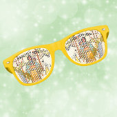 Amerikanische Ureinwohner Woman Bow Arrow in Woods Partybrille