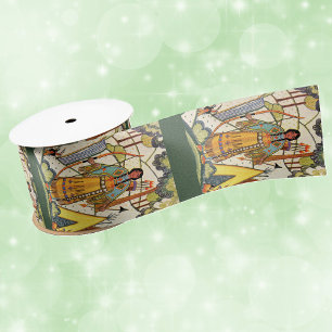 Amerikanische Ureinwohner Woman Woods Tepee Sticke Satinband