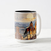 Amerikanische Ureinwohner Zweifarbige Tasse (VorderseiteRechts)