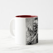 Amerikanische Ureinwohner Zweifarbige Tasse (Vorderseite Links)