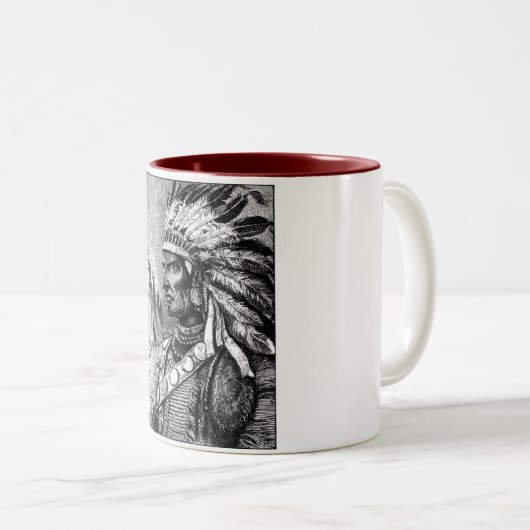 Amerikanische Ureinwohner Zweifarbige Tasse (VorderseiteRechts)