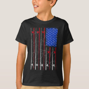 Amerikanische US-Flagge Angelrute Top
