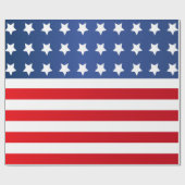 Amerikanische US Flagge-Flagge Geschenkpapier (Flach)