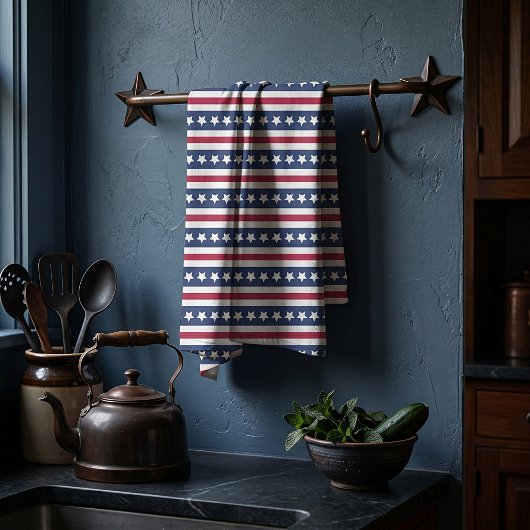 Amerikanische US Flagge Geschirrtuch