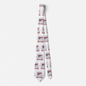 Amerikanische US Flagge Happy 4. Juli Krawatte (Vorderseite)