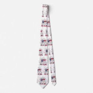 Amerikanische US Flagge Happy 4. Juli Krawatte