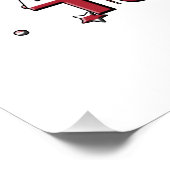 Amerikanische US Flagge Happy 4. Juli Poster (Ecke)