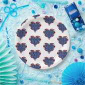 Amerikanische US Flagge hören Patriotic Pappteller (Party)