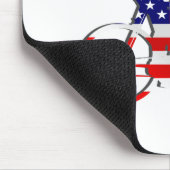 Amerikanische USA, die Radfahrer-Fahrrad-Gang Mousepad (Ecke)