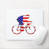 Amerikanische USA, die Radfahrer-Fahrrad-Gang Mousepad (Mit Mouse)