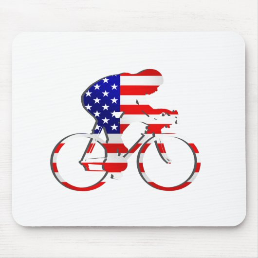 Amerikanische USA, die Radfahrer-Fahrrad-Gang Mousepad (Vorne)