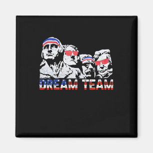 Amerikanische USA-Flagge Dream Team Lustig Patriot Magnet