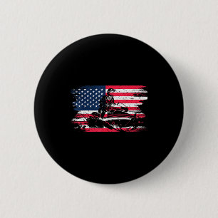 Amerikanische USA-Flagge Jet-Ski Amerikanische USA Button