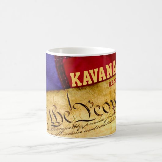Amerikanische USA-Flagge US-Verfassung Kavanaugh Kaffeetasse (Mittel)