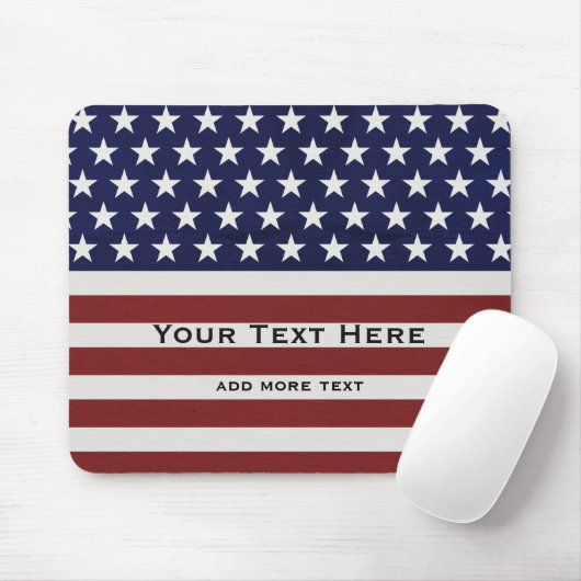 Amerikanische USA-Flaggen-patriotische am 4. Juli Mousepad (Mit Mouse)