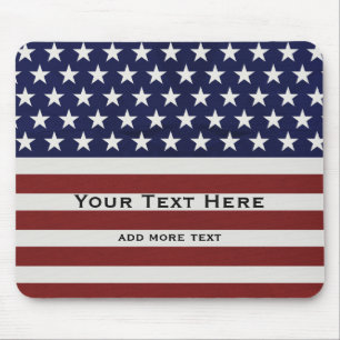 Amerikanische USA-Flaggen-patriotische am 4. Juli Mousepad