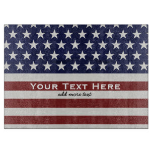 Amerikanische USA-Flaggen-patriotische am 4. Juli Schneidebrett