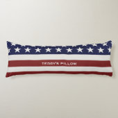 Amerikanische USA-Flaggen-patriotische am 4. Juli Seitenschläferkissen (Vorderseite)