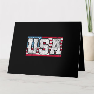 Amerikanische USA US-Flagge 4. Juli Karte