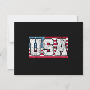 Amerikanische USA US-Flagge 4. Juli Save The Date