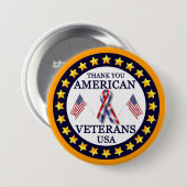 Amerikanische Veterane 2 Button (Vorne & Hinten)