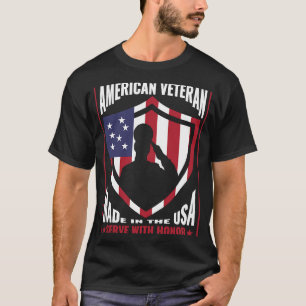 Amerikanische Veteranen aus den USA dienen ehrenam T-Shirt