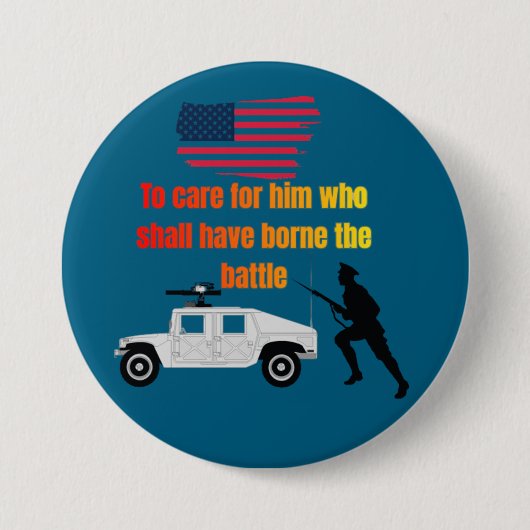 Amerikanische Veteranen Ozeanblau Button (Vorderseite)