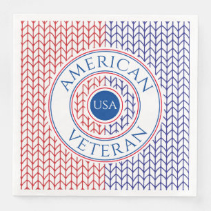 AMERIKANISCHE VETERANEN Standard Dinner Papier Ser Serviette
