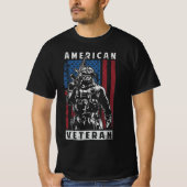 amerikanische Veteranenflagge T-Shirt (Vorderseite)