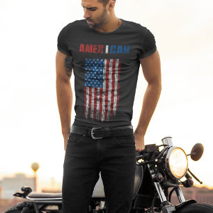 AMERIKANISCHE Vintage Flagge (AMER.I.CAN) T-Shirt