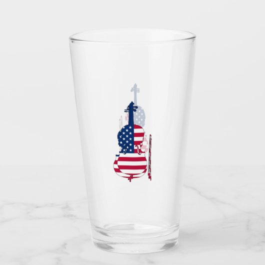 Amerikanische Violine Glas (Vorderseite)