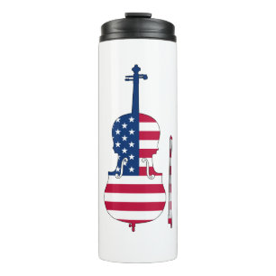 Amerikanische Violine Thermosbecher