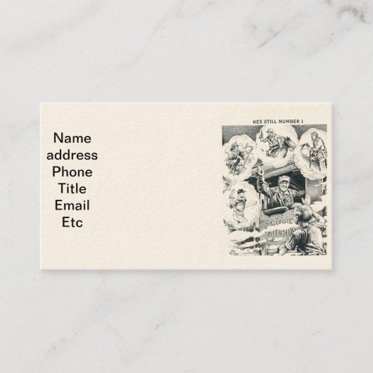 Amerikanische Visitenkarte (Vorderseite)