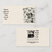 Amerikanische Visitenkarte (Vorne/Hinten)