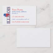 Amerikanische Visitenkarten - Illinois Visitenkarte (Vorne/Hinten)