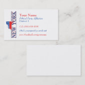 Amerikanische Visitenkarten - New York Visitenkarte (Vorne/Hinten)