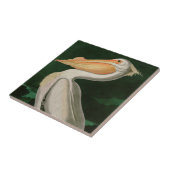 Amerikanische Vögel des Weißen Pelikans Fliese (Seite)