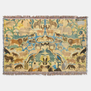 Amerikanische Volkskunst-Tiere im Vintage-Stil Decke