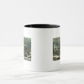 Amerikanische Waldszene - zuckernder Ahorn, 1856 Tasse (Zentrum)