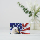 Amerikanische Weißkopfseeadler-und Visitenkarte (Stehend Vorderseite)