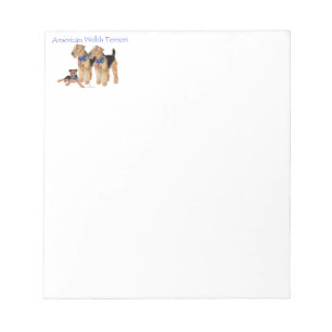 Amerikanische Welsh Terrier Notizblock