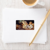 Amerikanische Werbung, Arrow Shirt Collars, 1914 Adressaufkleber (Insitu)