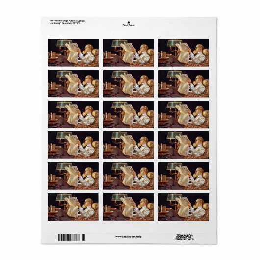 Amerikanische Werbung, Arrow Shirt Collars, 1914 Adressaufkleber (Vorne)