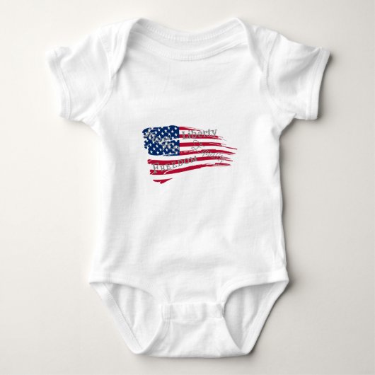 Amerikanische Werte Baby Strampler (Vorderseite)