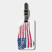 Amerikanische Werte Gepäckanhänger (Vorderseite vertikal)