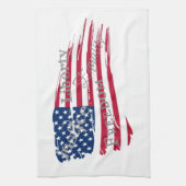 Amerikanische Werte Geschirrtuch (Vertikal)